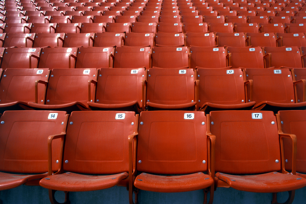 Plastisol Coated stadium seats
